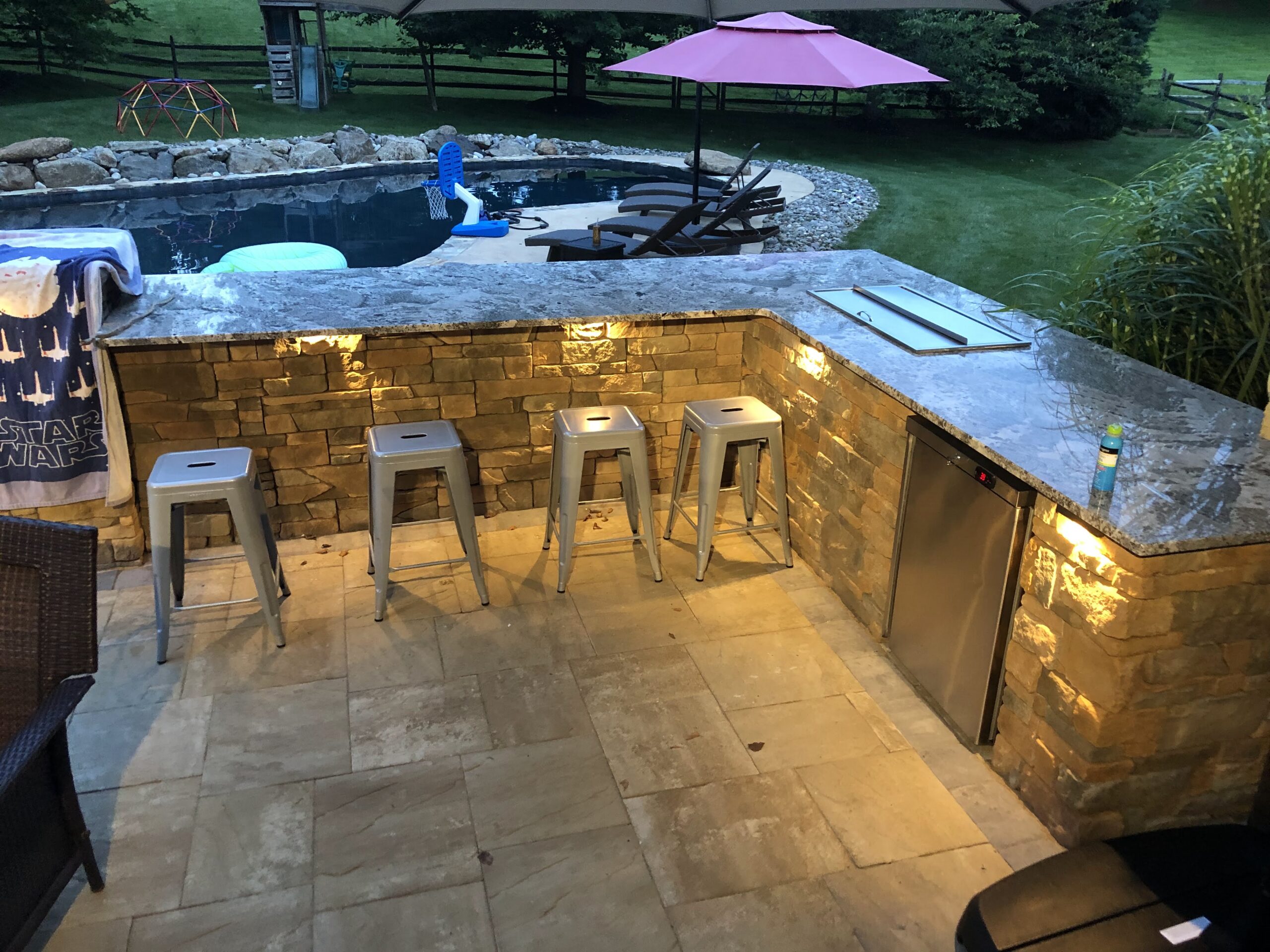 outdoor kitchen space from CKC Landscaping