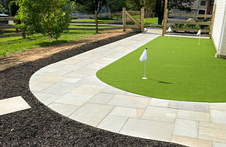 turf putting green from CKC Landscaping