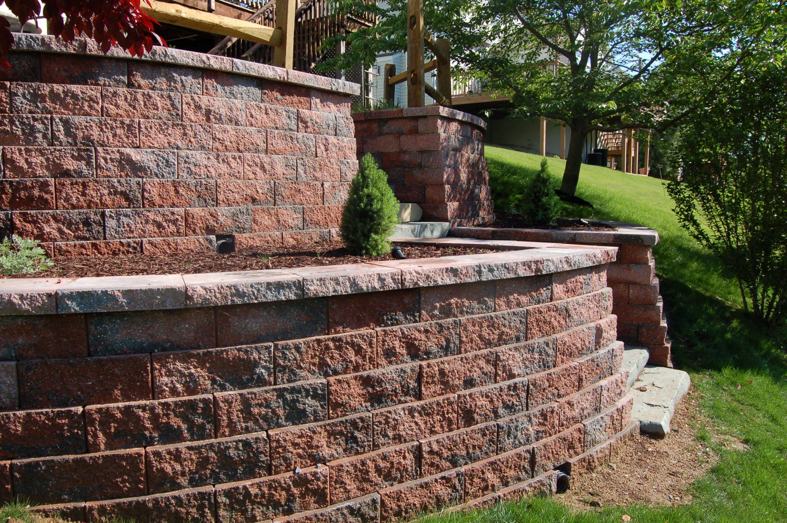 Staircase leading up from CKC landscaping