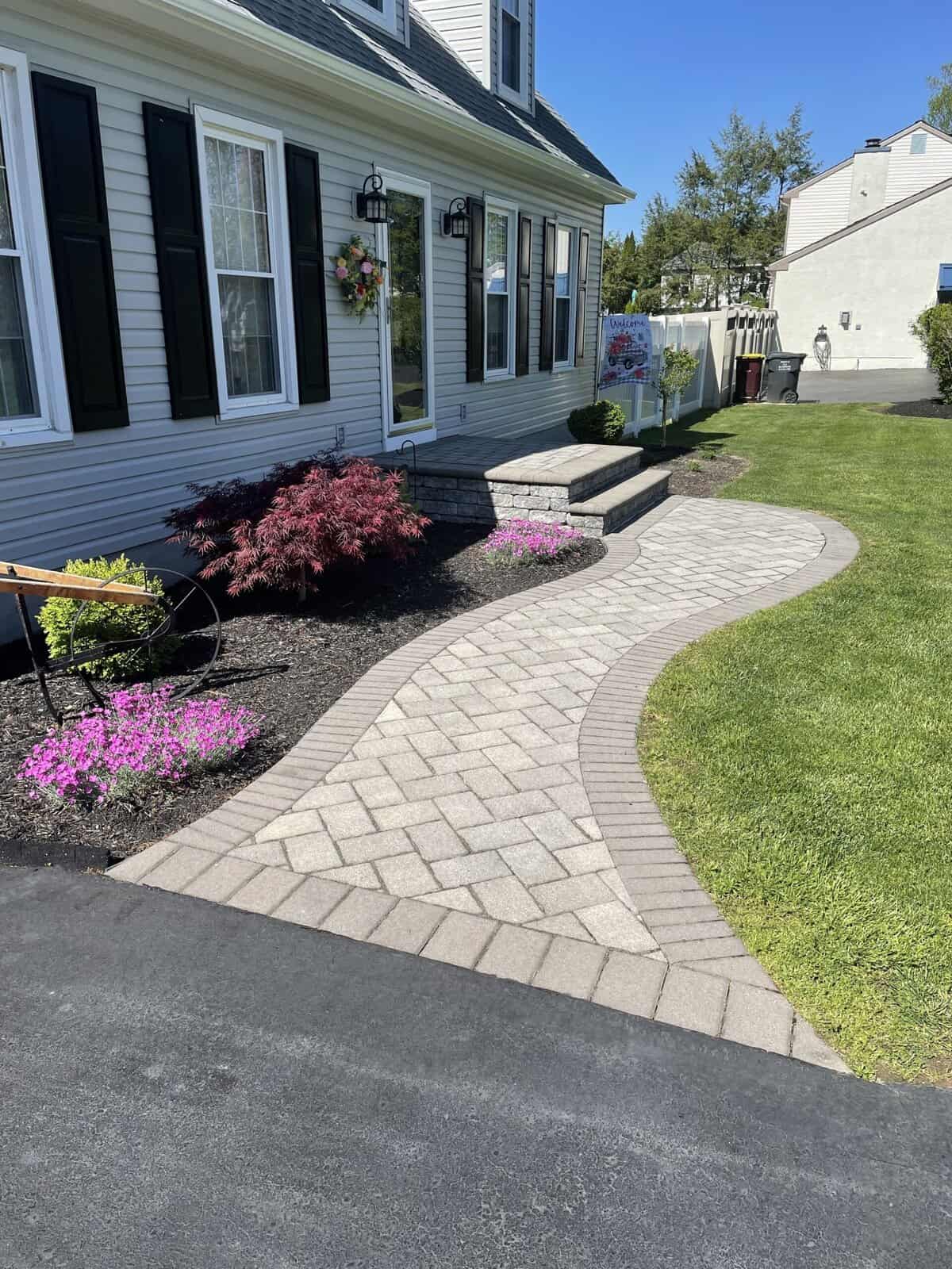 Paver-Walkway-Installation-West-Chester-PA.jpg Custom interlocking paver walkway installation in West Chester PA.