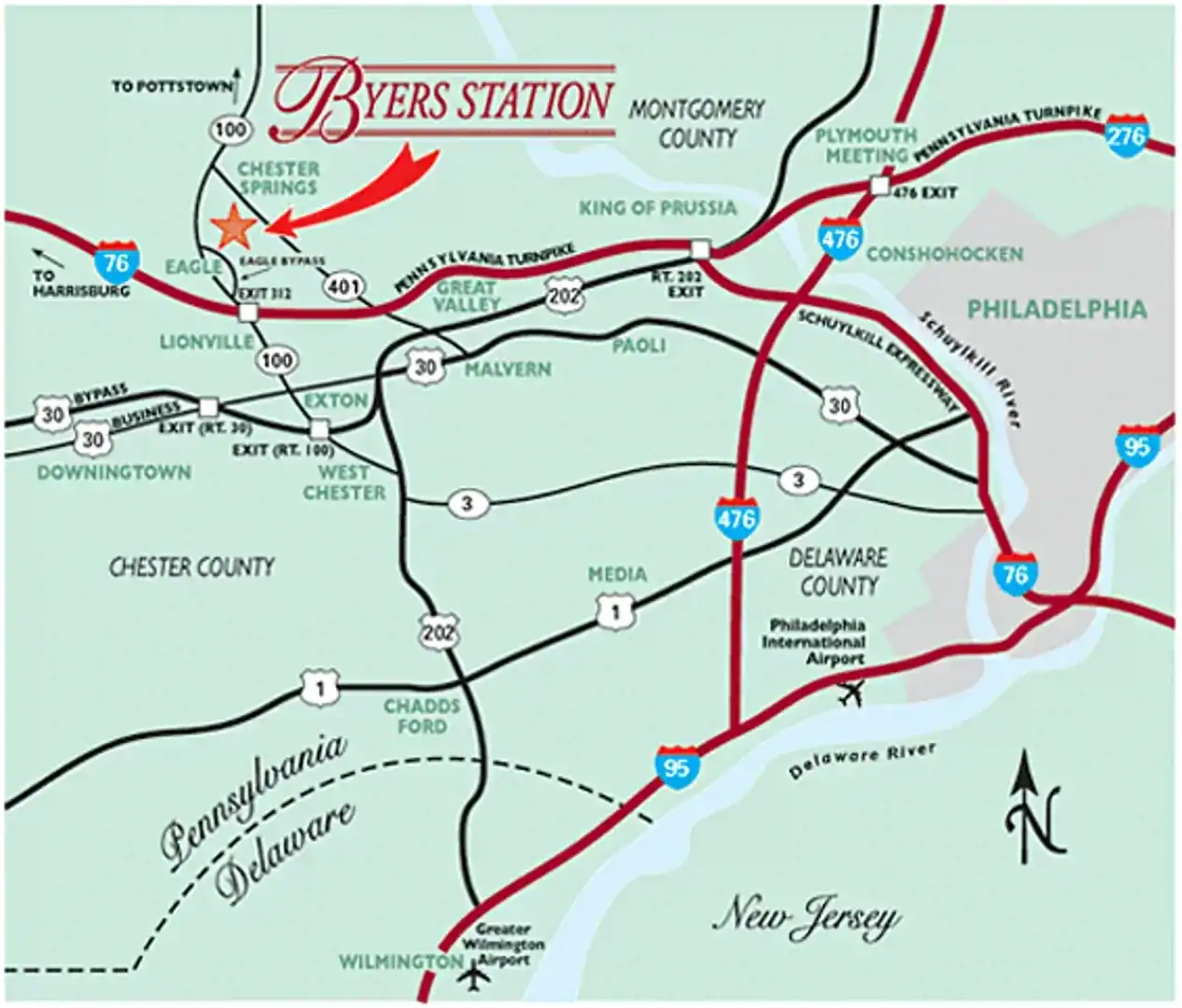 Chester Springs, PA Map Map of Chester Springs, PA is in CKC Landscaping service area