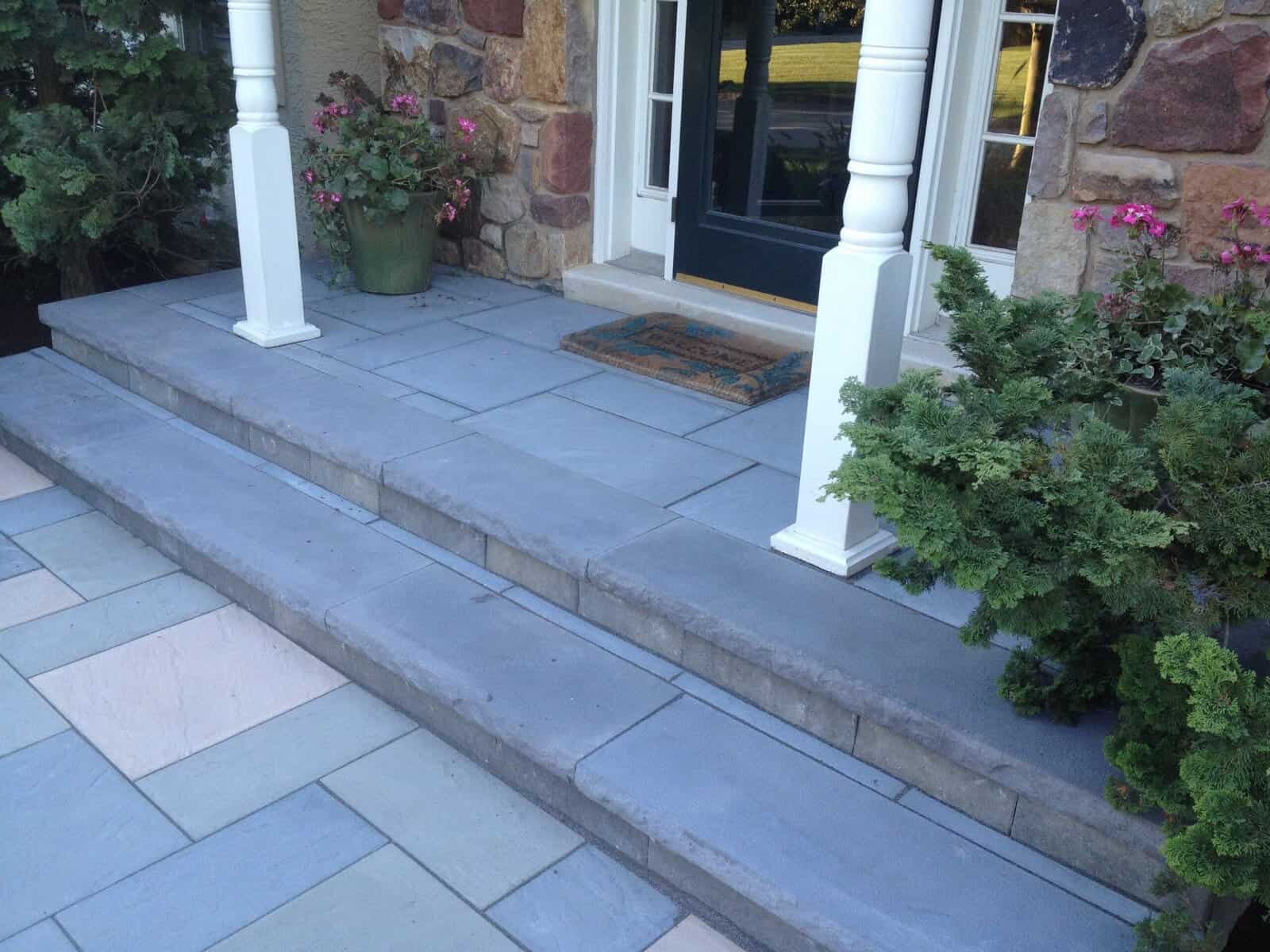 Techo-Bloc-Walkway-Design Techo Bloc walkway leading to front door in Glen Mills