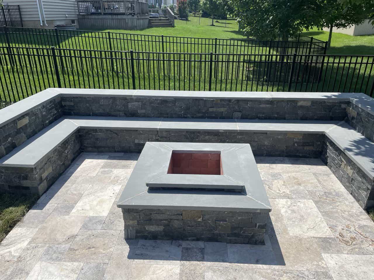 Paver-Patio-Design-Coatesville.jpg Modern interlocking paver patio with seating area in Coatesville PA.