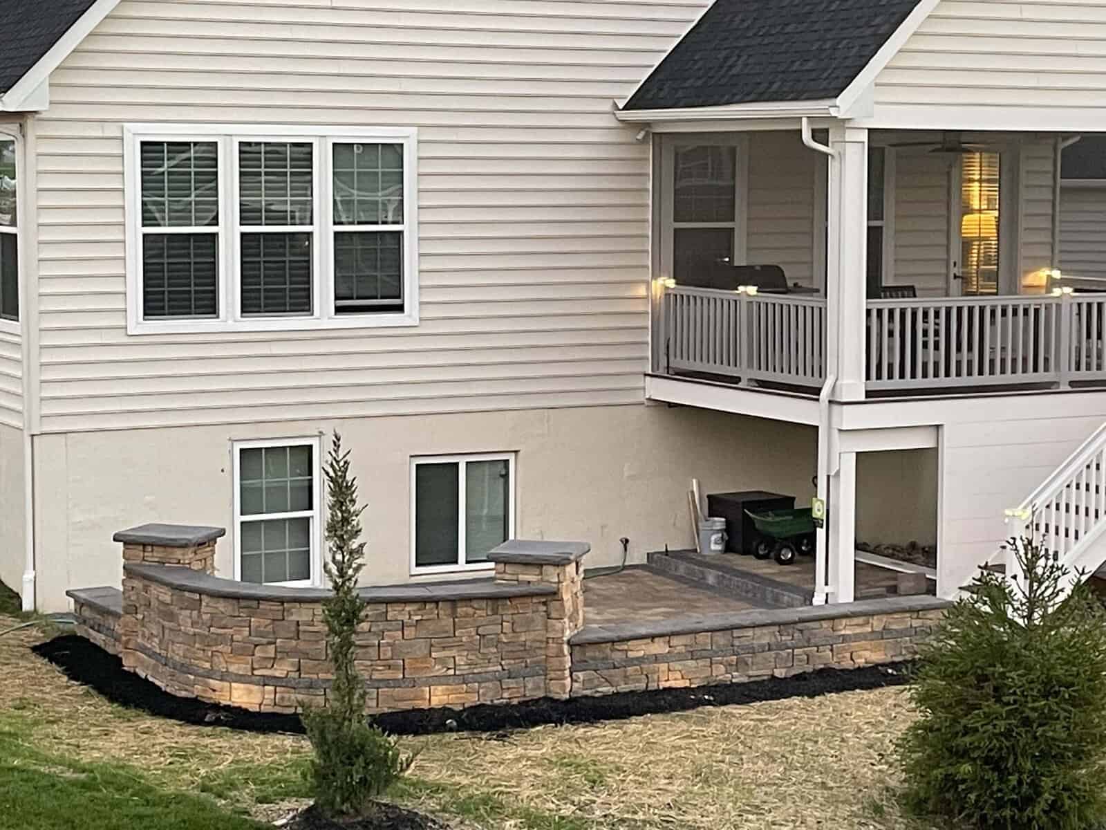 Patio2 Before and after of a paver restoration from CKC landscaping