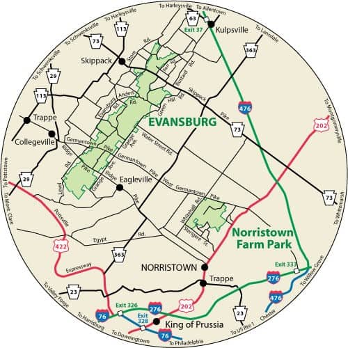 collegeville area map Coatesville Area Map