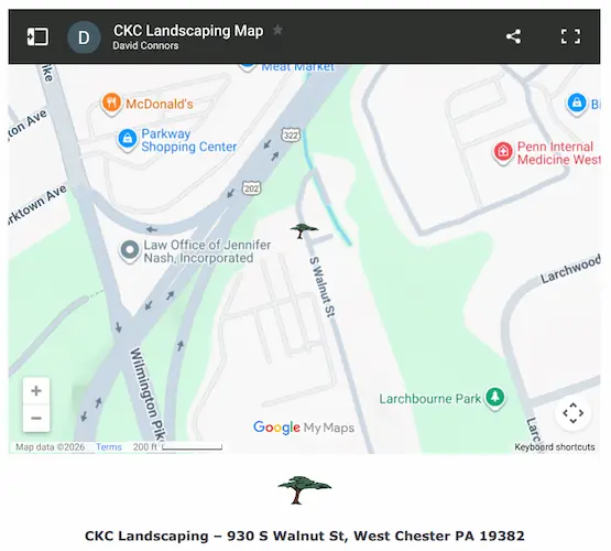 CKC Landscaping Google Map West Chester PA CKC West Chester PA Google location Map